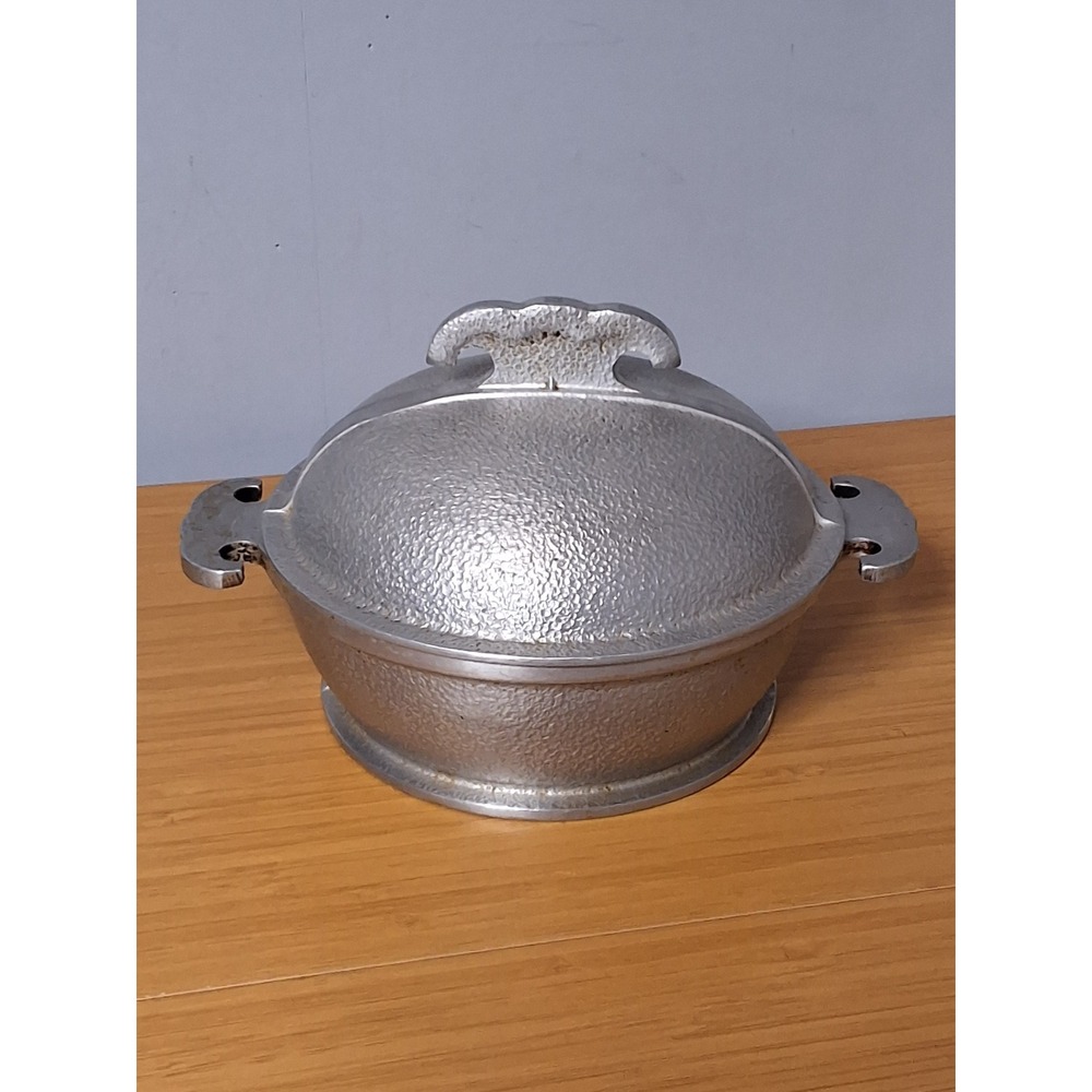 Vintage Guardian Service Hammered Aluminum Round Dutch Oven Pot with Lid 7" GVC